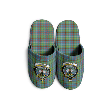 Whitelaw Tartan Home Slippers with Family Crest