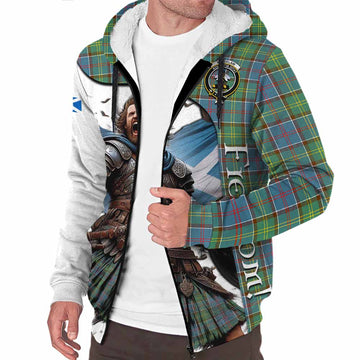 Tartan Vibes Clothing Whitelaw Crest Tartan Sherpa Hoodie Inspired by the Freedom of Scottish Warrior