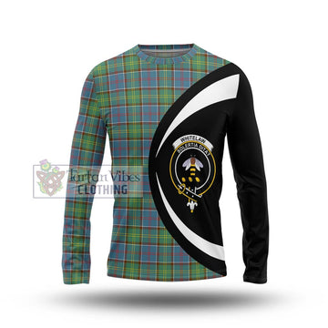 Whitelaw Tartan Long Sleeve T-Shirt with Family Crest Circle Style Unisex - Tartan Vibes Clothing