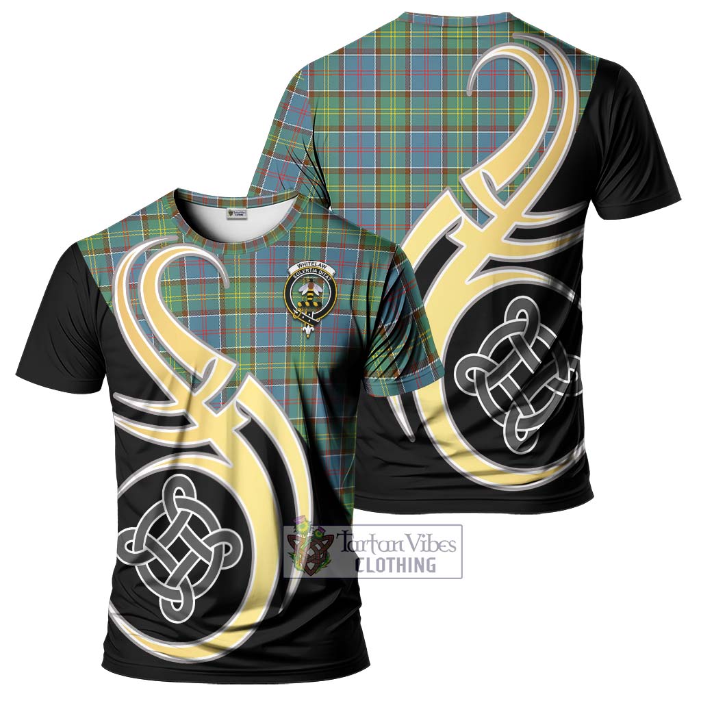 Whitelaw Tartan T-Shirt with Family Crest and Celtic Symbol Style Kid's Shirt - Tartan Vibes Clothing