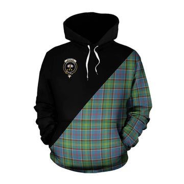 Whitelaw Tartan Cotton Hoodie with Family Crest and Military Logo Style Pullover Hoodie XS - Tartan Vibes Clothing