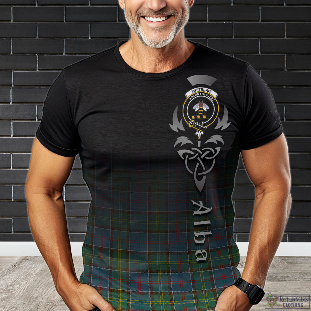 Whitelaw Tartan T-Shirt Featuring Alba Gu Brath Family Crest Celtic Inspired Kid's Shirt - Tartan Vibes Clothing
