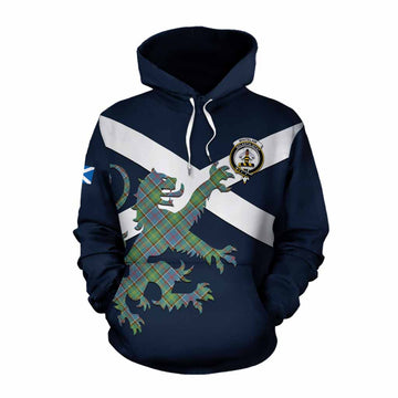 Whitelaw Tartan Lion Rampant Cotton Hoodie Proudly Display Your Heritage with Alba Gu Brath and Clan Name Pullover Hoodie XS - Tartan Vibes Clothing