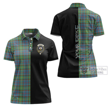 Whitelaw Tartan Women's Polo Shirt with Family Crest and Half Of Me Style Women - Tartan Vibes Clothing