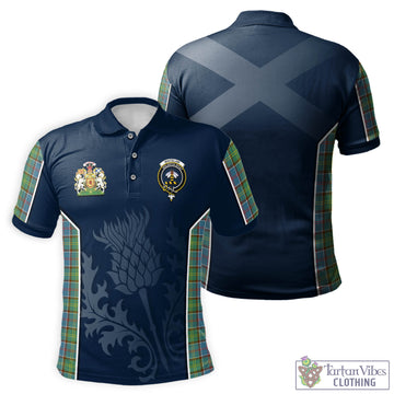 Whitelaw Tartan Men's Polo Shirt with Family Crest and Scottish Thistle Vibes Sport Style Kid - Tartan Vibes Clothing