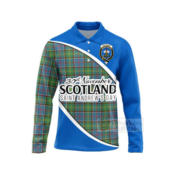 Whitelaw Family Crest Tartan Long Sleeve Polo Shirt Celebrate Saint Andrew's Day in Style Unisex - Tartan Vibes Clothing