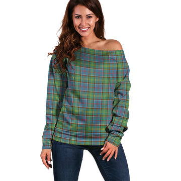 Whitelaw Tartan Off Shoulder Women Sweater Women - Tartan Vibes Clothing