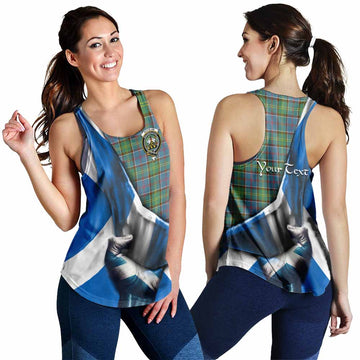 Whitelaw Tartan Women's Racerback Tanks with Family Crest Scotland Patriotic Style 4XL - Tartan Vibes Clothing