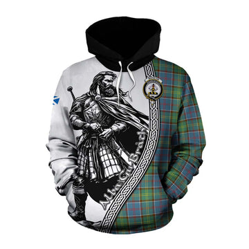Whitelaw Tartan Clan Crest Cotton Hoodie with Highlander Warrior Celtic Style Pullover Hoodie XS - Tartan Vibes Clothing
