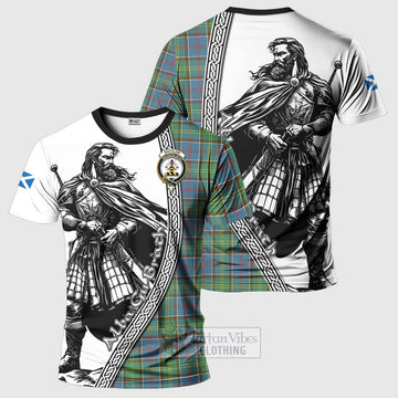 Whitelaw Tartan Clan Crest T-Shirt with Highlander Warrior Celtic Style Kid's Shirt - Tartan Vibes Clothing