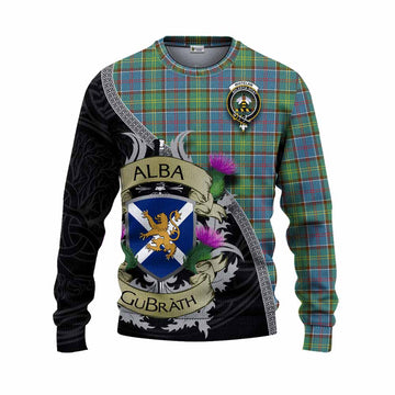 Whitelaw Tartan Family Crest Knitted Sweater Lion Rampant Royal Thistle Shield Celtic Inspired Unisex - Tartan Vibes Clothing