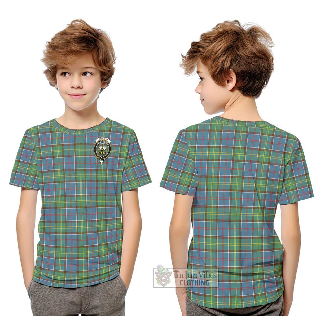 Whitelaw Tartan Kid T-Shirt with Family Crest Youth XL Size14 - Tartan Vibes Clothing