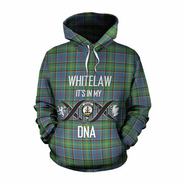 Whitelaw Tartan Cotton Hoodie with Family Crest DNA In Me Style Pullover Hoodie XS - Tartan Vibes Clothing