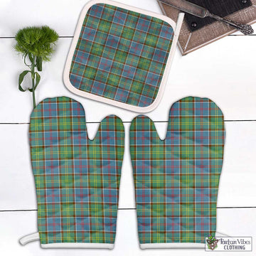 Whitelaw Tartan Combo Oven Mitt & Pot-Holder Combo 2 Oven Mitt & 1 Pot-Holder Black - Tartan Vibes Clothing