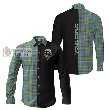 Whitelaw Tartan Long Sleeve Button Shirt with Family Crest and Half Of Me Style Men's Shirt S - Tartanvibesclothing Shop