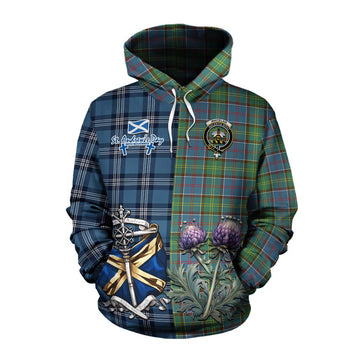 Whitelaw Tartan Cotton Hoodie Happy St. Andrew's Day Half Tartan Style Pullover Hoodie XS - Tartan Vibes Clothing