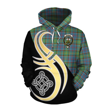 Whitelaw Tartan Cotton Hoodie with Family Crest and Celtic Symbol Style Pullover Hoodie XS - Tartan Vibes Clothing