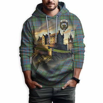 Whitelaw Tartan Family Crest Hoodie with Scottish Ancient Castle Style Pullover Hoodie - Tartan Vibes Clothing