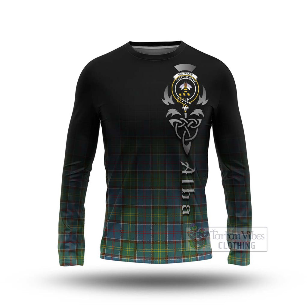Whitelaw Tartan Long Sleeve T-Shirt Featuring Alba Gu Brath Family Crest Celtic Inspired Unisex - Tartan Vibes Clothing