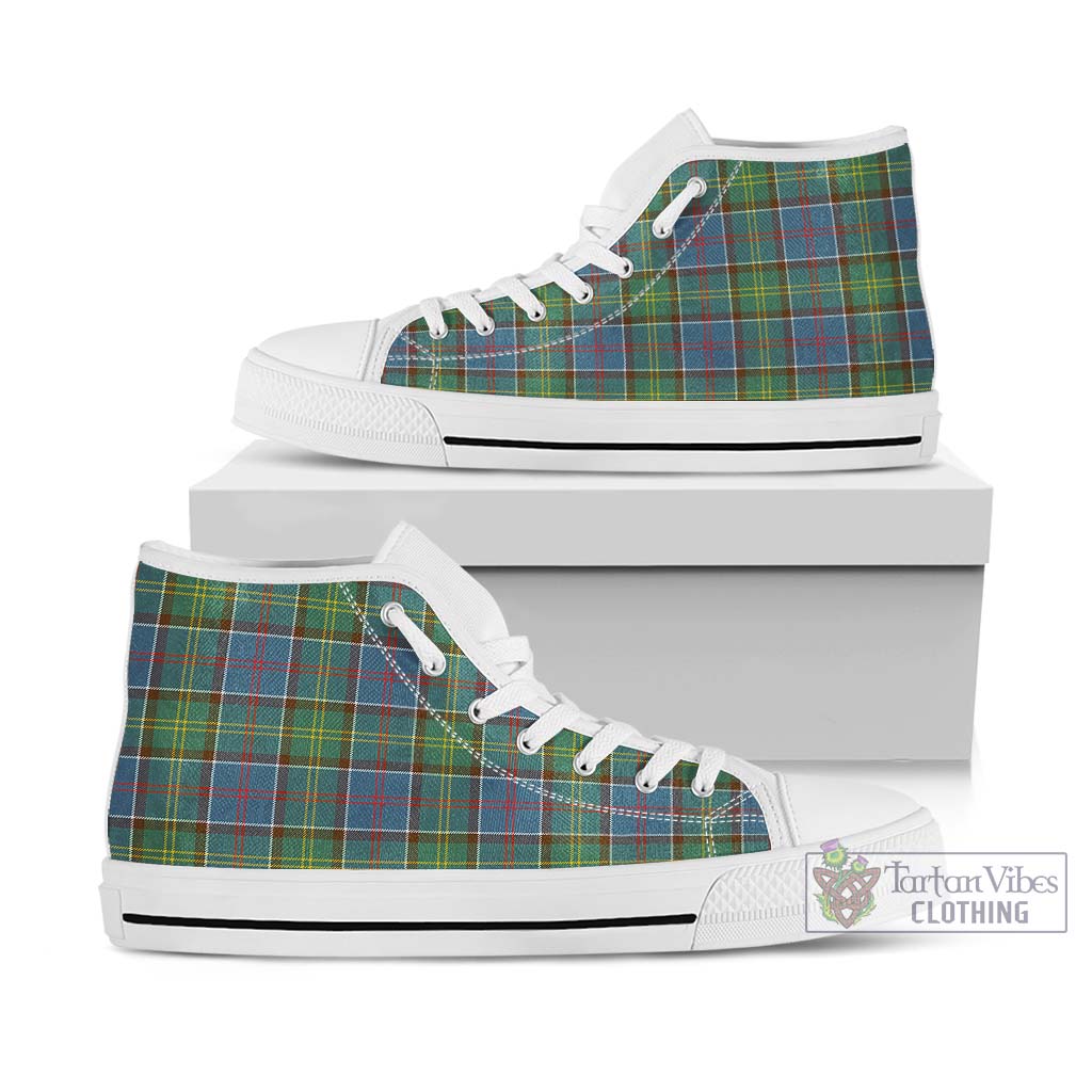 Whitelaw Tartan High Top Shoes Kid High Top - White Sole - Tartan Vibes Clothing