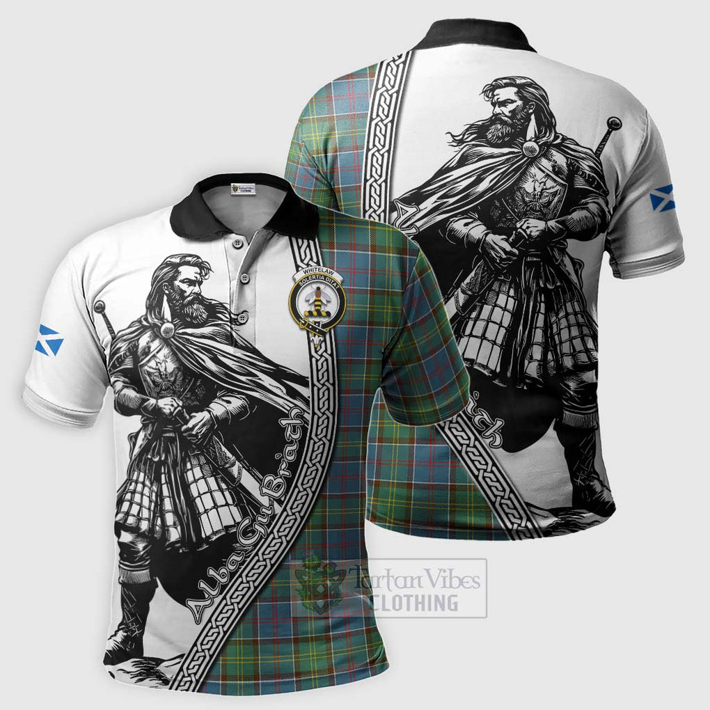 Whitelaw Tartan Clan Crest Polo Shirt with Highlander Warrior Celtic Style Kid - Tartan Vibes Clothing