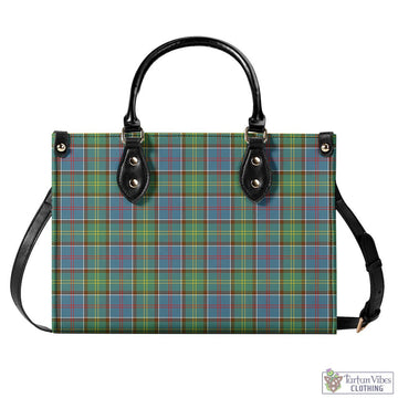 Whitelaw Tartan Luxury Leather Handbags L - Tartan Vibes Clothing