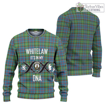 Whitelaw Tartan Ugly Sweater with Family Crest DNA In Me Style Unisex - Tartan Vibes Clothing