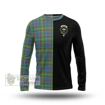 Whitelaw Tartan Long Sleeve T-Shirt with Family Crest and Half Of Me Style Unisex - Tartan Vibes Clothing