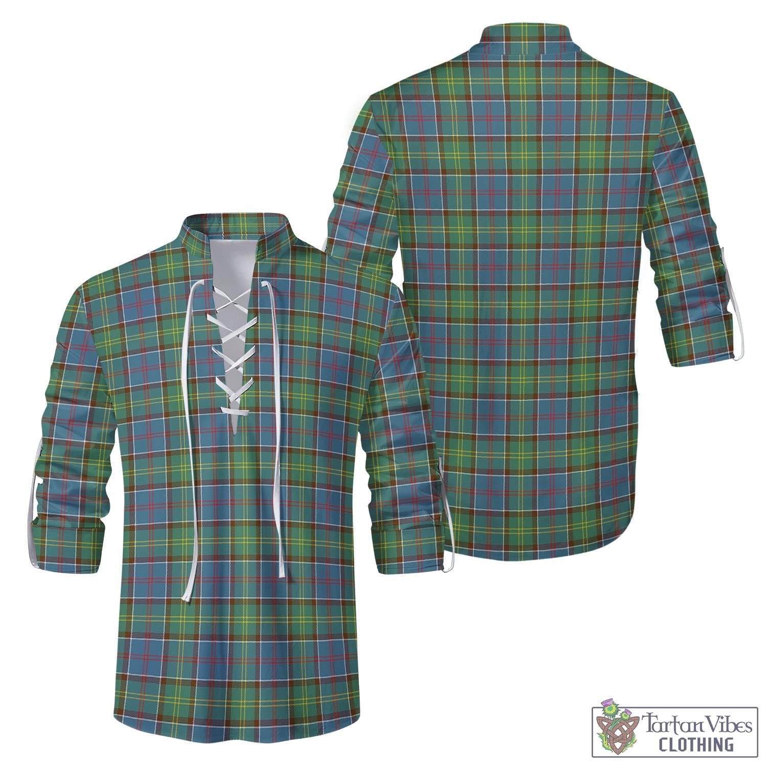 Whitelaw Tartan Men's Scottish Traditional Jacobite Ghillie Kilt Shirt Men - Tartan Vibes Clothing