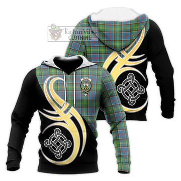 Whitelaw Tartan Knitted Hoodie with Family Crest and Celtic Symbol Style Unisex Knitted Pullover Hoodie - Tartan Vibes Clothing