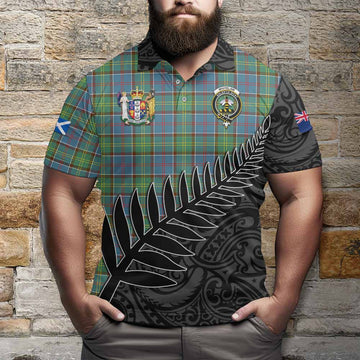 Whitelaw Crest Tartan Polo Shirt with New Zealand Silver Fern Half Style Kid - Tartan Vibes Clothing