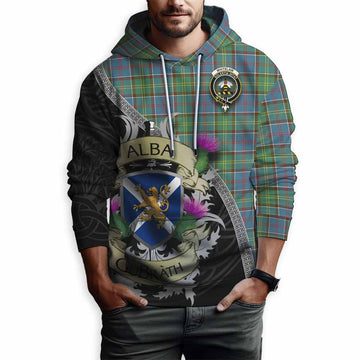 Whitelaw Tartan Family Crest Hoodie Lion Rampant Royal Thistle Shield Celtic Inspired Pullover Hoodie - Tartan Vibes Clothing
