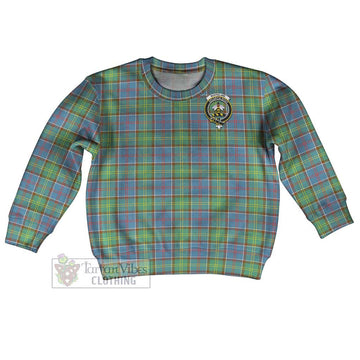 Whitelaw Tartan Kid Ugly Sweater with Family Crest Kid - Tartan Vibes Clothing