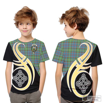 Whitelaw Tartan Kid T-Shirt with Family Crest and Celtic Symbol Style Youth XL Size14 - Tartan Vibes Clothing