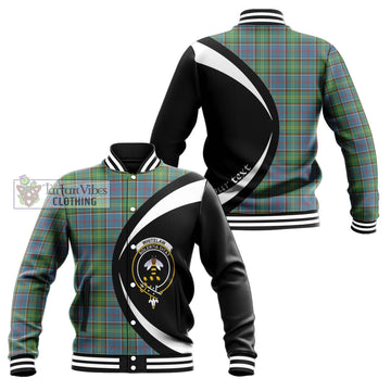 Whitelaw Tartan Baseball Jacket with Family Crest Circle Style Unisex - Tartan Vibes Clothing
