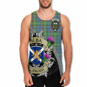 Whitelaw Tartan Family Crest Men's Tank Top Lion Rampant Royal Thistle Shield Celtic Inspired Men - Tartan Vibes Clothing
