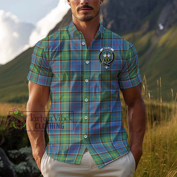 Whitelaw Tartan Cotton Hawaiian Shirt with Family Crest Kid - Tartan Vibes Clothing