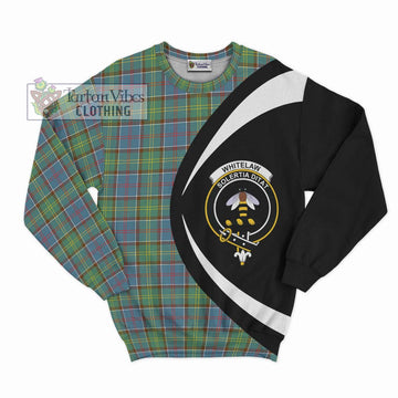 Whitelaw Tartan Sweatshirt with Family Crest Circle Style Unisex - Tartan Vibes Clothing