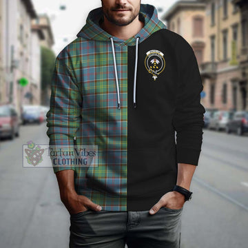 Whitelaw Tartan Hoodie with Family Crest and Half Of Me Style Zip Hoodie - Tartan Vibes Clothing