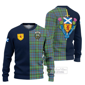 Whitelaw Tartan Ugly Sweater Alba with Scottish Lion Royal Arm Half Style Unisex - Tartan Vibes Clothing