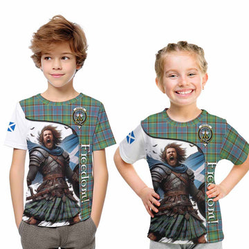 Tartan Vibes Clothing Whitelaw Crest Tartan Kid T-Shirt Inspired by the Freedom of Scottish Warrior