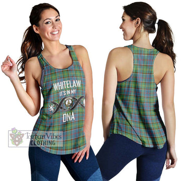 Whitelaw Tartan Women's Racerback Tanks with Family Crest DNA In Me Style 4XL - Tartan Vibes Clothing