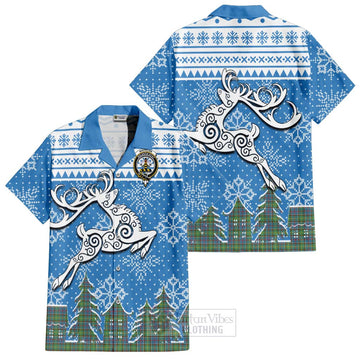 Whitelaw Clan Christmas Hawaiian Shirt Celtic Reindeer Style Kid - Tartan Vibes Clothing