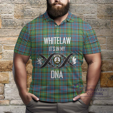 Whitelaw Tartan Polo Shirt with Family Crest DNA In Me Style Kid - Tartan Vibes Clothing