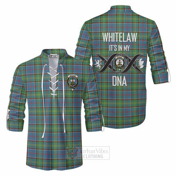 Whitelaw Tartan Ghillie Kilt Shirt with Family Crest DNA In Me Style Men - Tartan Vibes Clothing