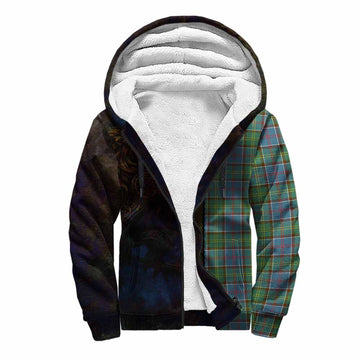 Whitelaw Tartan Family Crest Sherpa Hoodie Alba Gu Brath Be Brave Lion Ancient Style