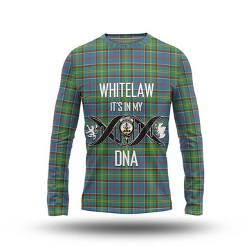 Whitelaw Tartan Long Sleeve T-Shirt with Family Crest DNA In Me Style Unisex - Tartan Vibes Clothing