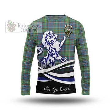 Whitelaw Tartan Long Sleeve T-Shirt with Alba Gu Brath Regal Lion Emblem Unisex - Tartan Vibes Clothing