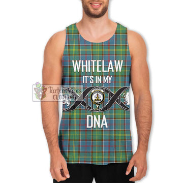 Whitelaw Tartan Men's Tank Top with Family Crest DNA In Me Style Men - Tartan Vibes Clothing