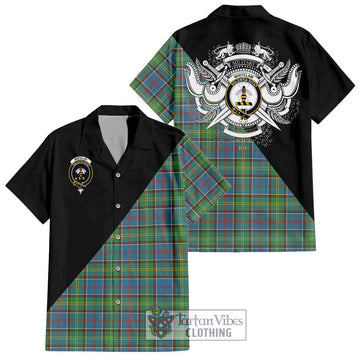 Whitelaw Tartan Hawaiian Shirt with Family Crest and Military Logo Style Kid - Tartan Vibes Clothing